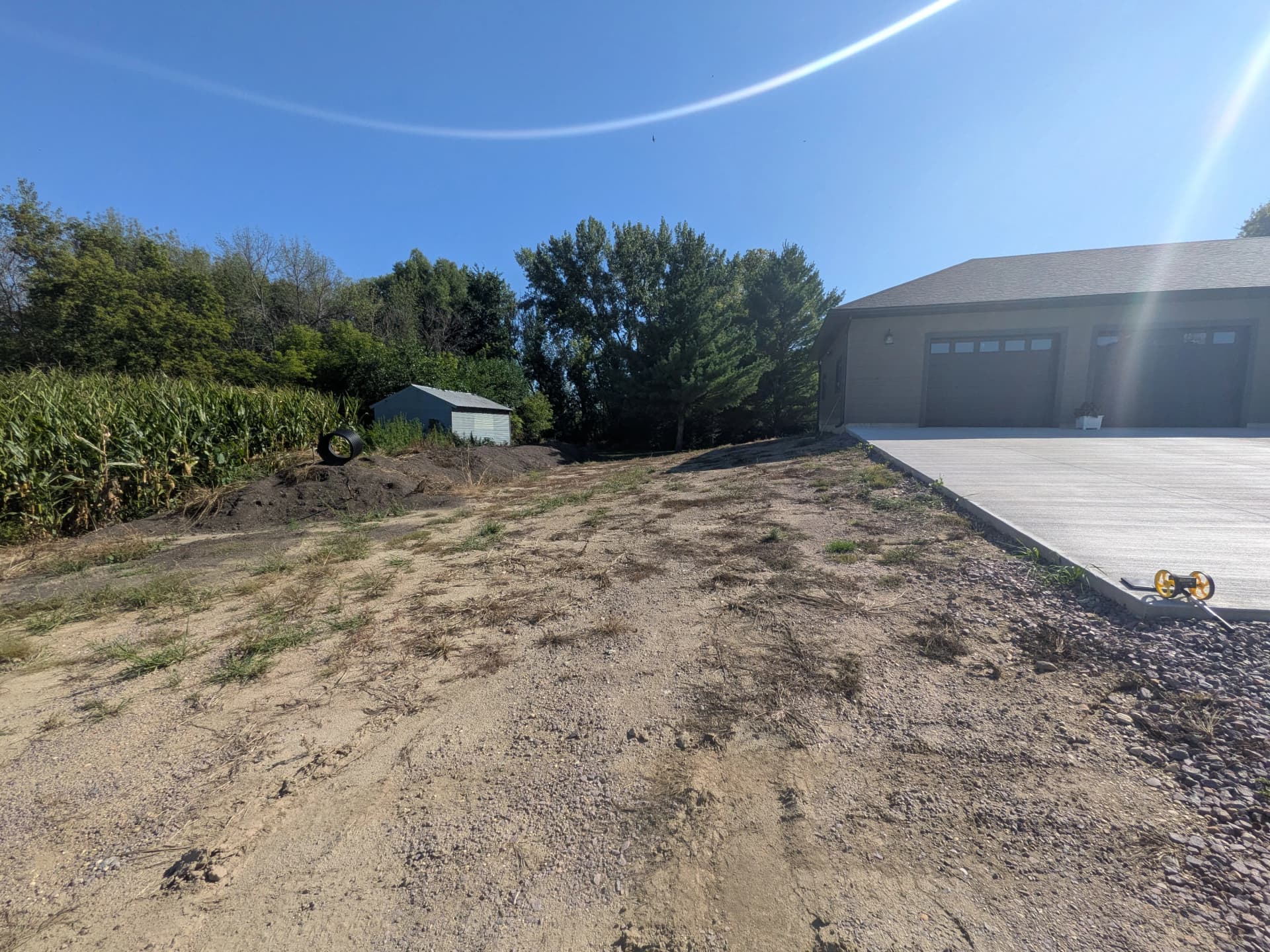 Rough Grade to Real Yard - Day 1 Soil Prep Work image