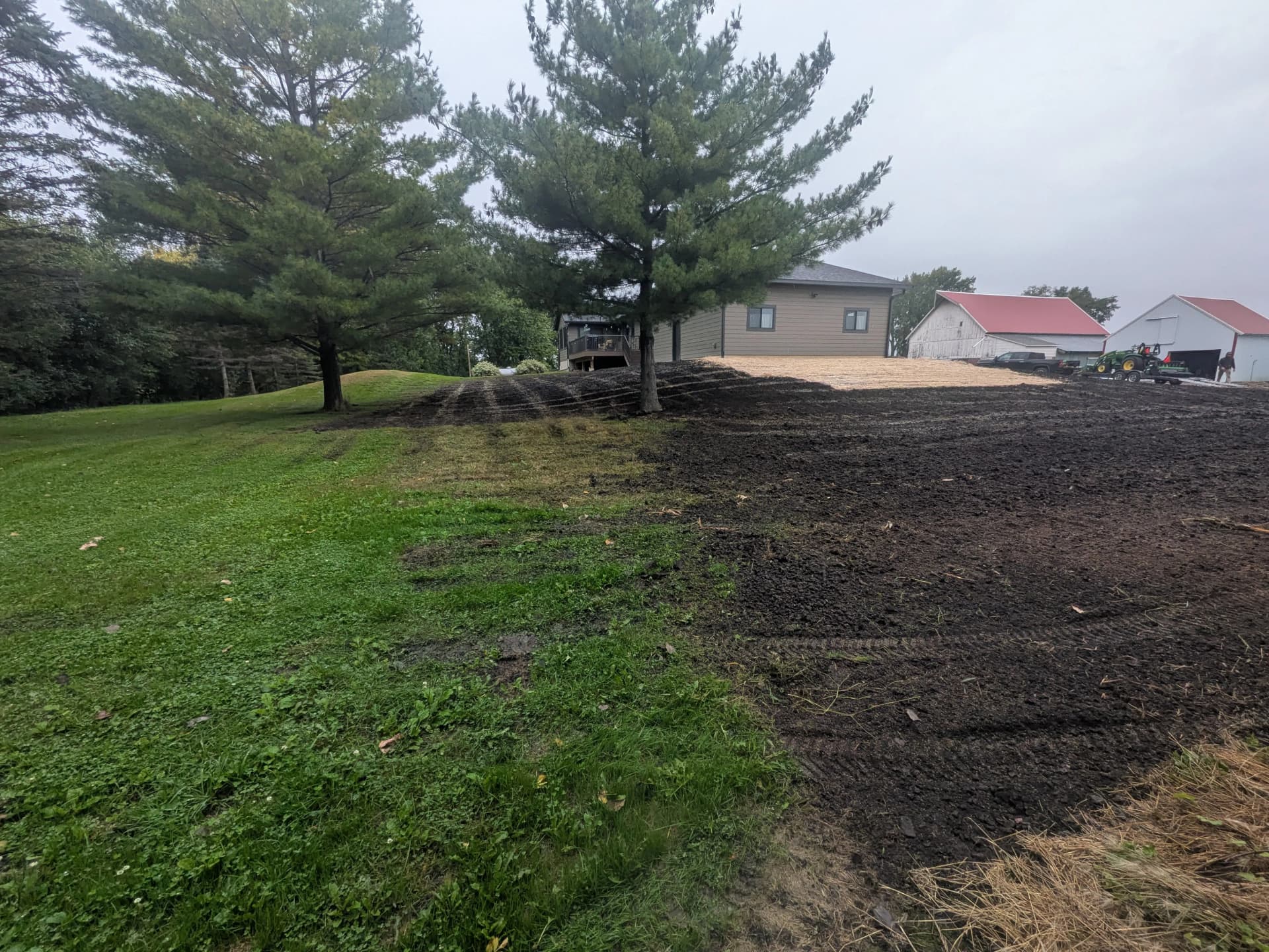 Gallery photos for Finish Grading and Lawn Seeding Prep Around a Rural Home: Image #3