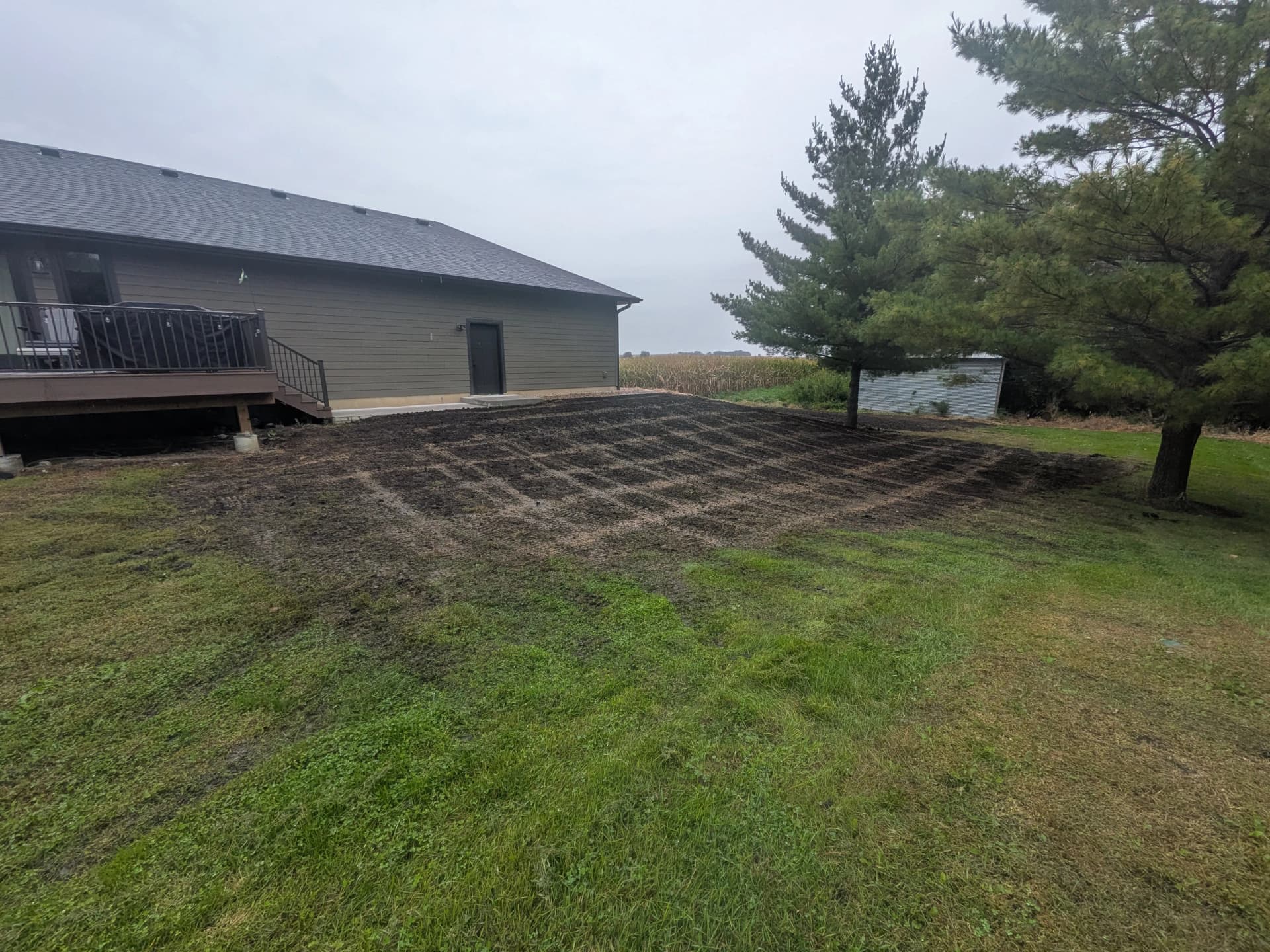 Gallery photos for Finish Grading and Lawn Seeding Prep Around a Rural Home: Image #5